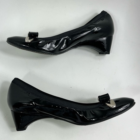 Stuart Weitzman Patent Leather Wedge Shoes - Picture 12 of 12